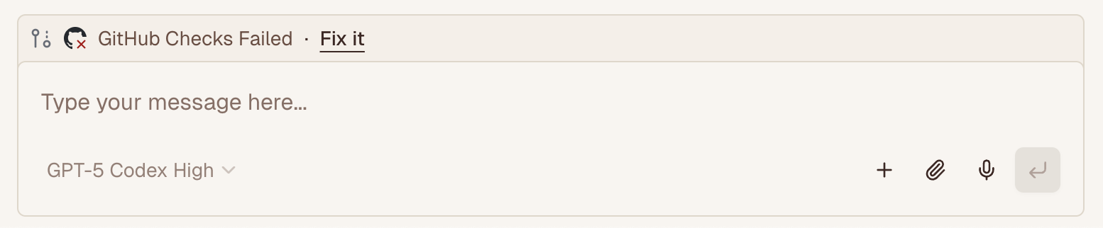 Fix it button for failed GitHub checks