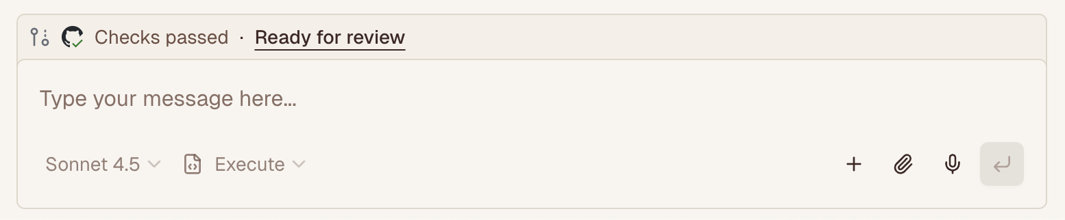 Ready for review button